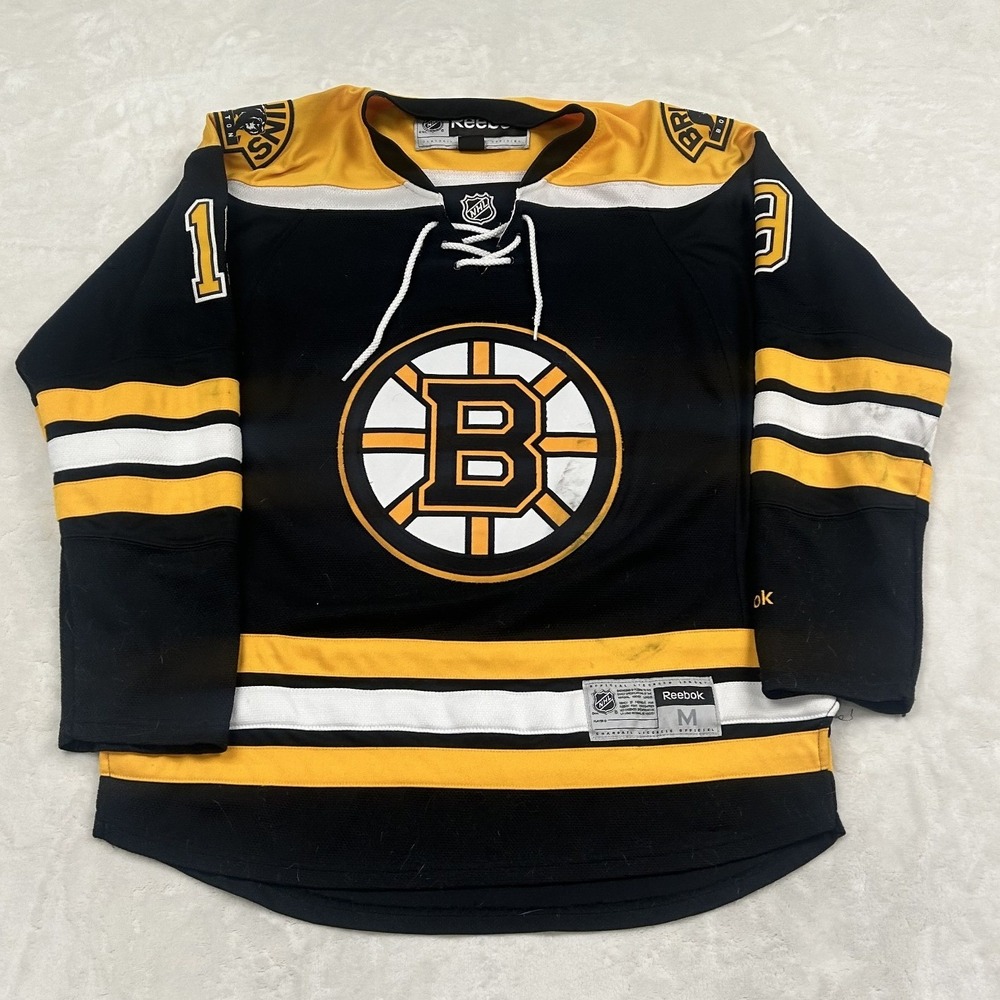 Reebok Hockey Jersey Mens Medium Black Tyler Seguin 19 Boston Bruins NHL 7185A